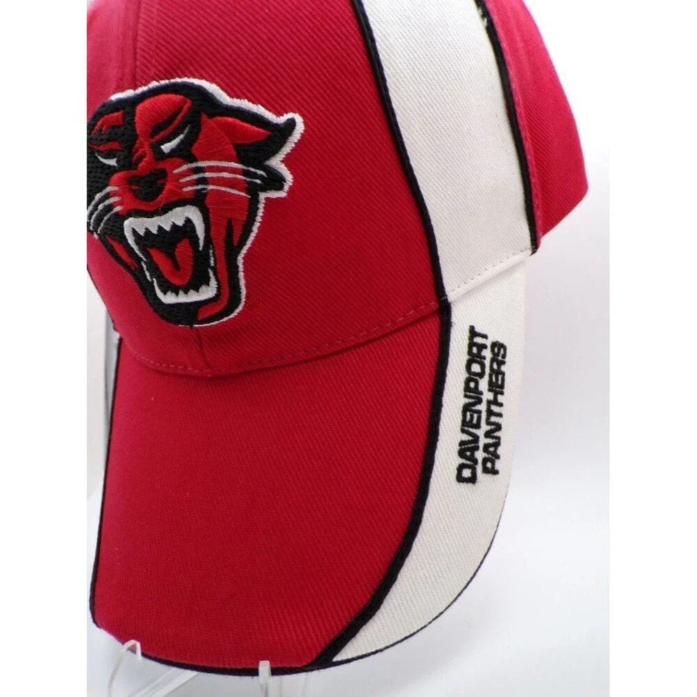 Men's FAVORITE Davenport Panthers Fan Favorite Baseball Cap Red White